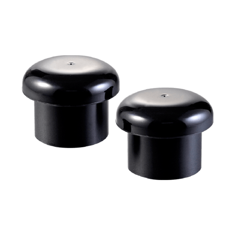 Nắp vặn bằng nhựa màu đen mờ