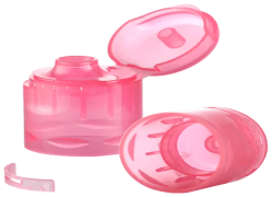 Nắp chụp bằng nhựa có những thiết kế đặc biệt nào về khả năng chống rò rỉ và chống nhiễm bẩn?